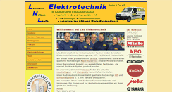 Desktop Screenshot of lnl-elektrotechnik.de