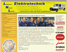 Tablet Screenshot of lnl-elektrotechnik.de